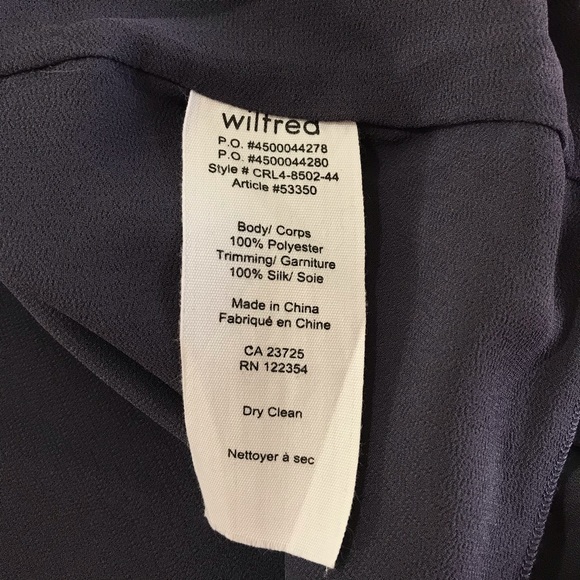 ARITZIA WILFRED Slate Blue/Gray Shift Dress Sleeveless - Picture 8 of 8